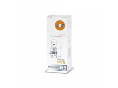 Автолампа галогенная SVS H3 12V 55W PK22s Standard +30%